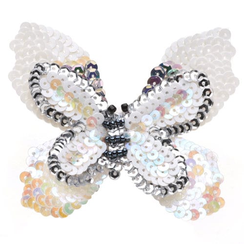 Karin's Garden 3" Sequin Butterfly Pinch Clip.  Clip into Hair, onto your Dress or Lapel etc.