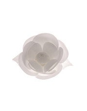 Karin's Garden 4" Silk Satin Camellia Pin.  Flower Pin Flower Hair Clip.  Hand made in the USA.  Seen in fashion magazines.