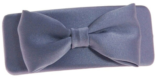 Karin's Garden 4" Silk Bella French Barrette with Bow.  Handmade in the USA