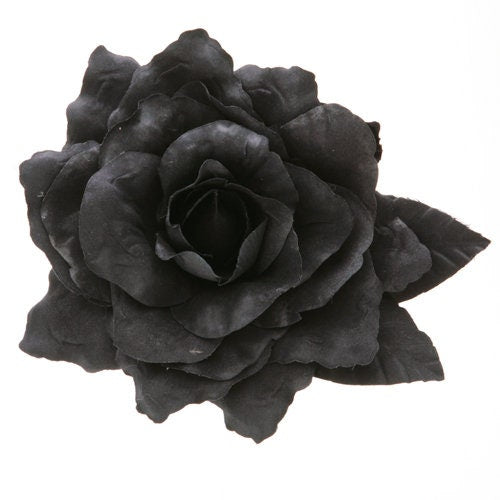 Karin's Garden 7" Faux Suede Rose Pin.  Flower Pin.  Flower Hair Accessory.  As seen in Fashion Magazines.
