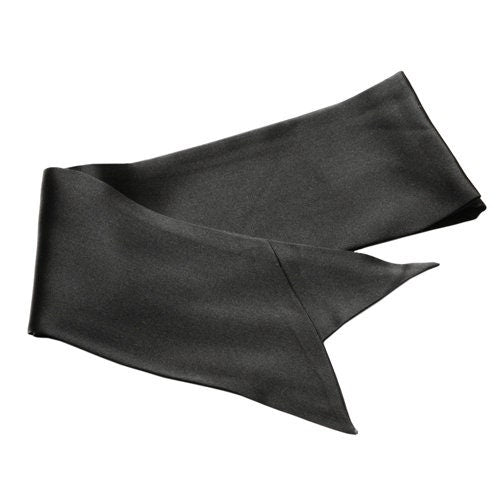 Karin's Garden Silk Black Belt, Sash, Head Wrap, Tie Around a Hat.  Several Uses. Handmade in the USA.  63 long x 3.75