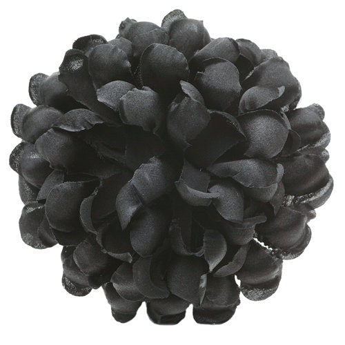 Karin's Garden 4" Silk Mum Flower Pin Brooch Clip Made in the USA.  Wear in your hair or on your lapel.