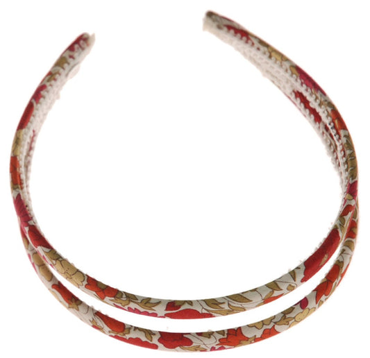 Skinny Floral Print Liberty of London Headband Made in the USA