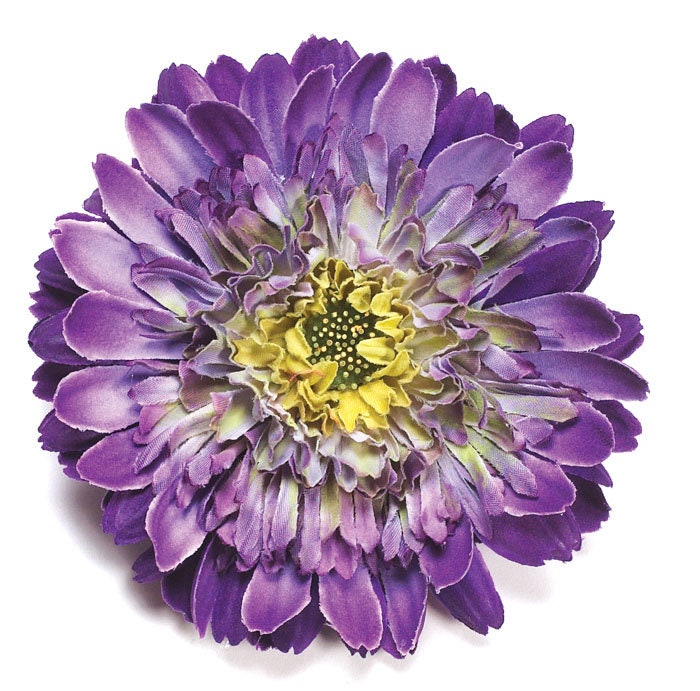 Karin's Garden 4" Life Like Gerbera Daisy Pin or Clip into Hair or onto Lapel - Wear on a Hat - One of our top sellers!