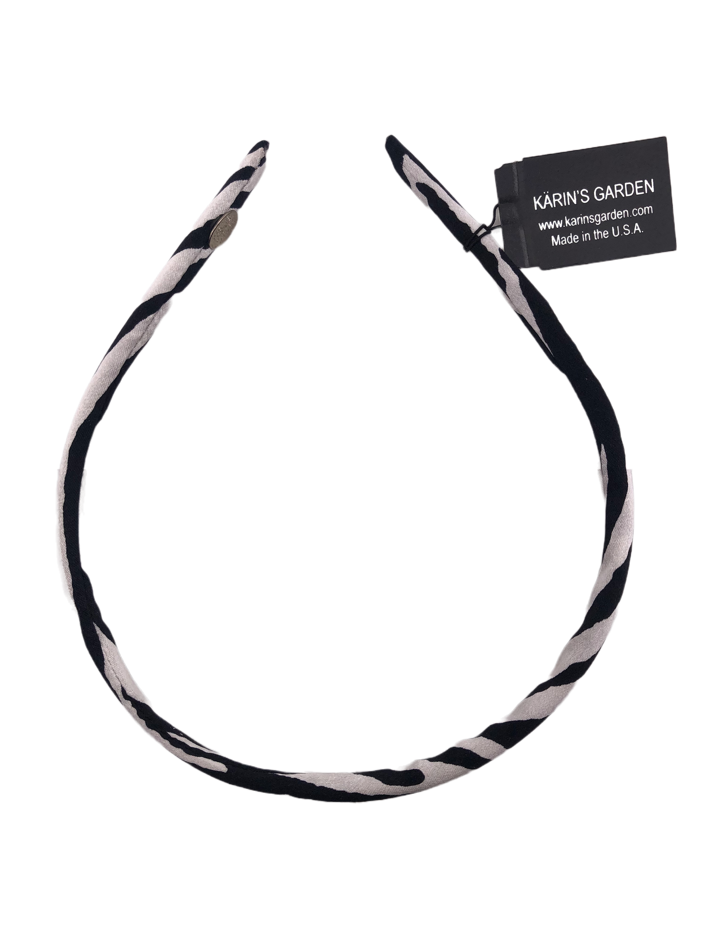 Karin’s Garden Silk Zebra 1/4” Headband