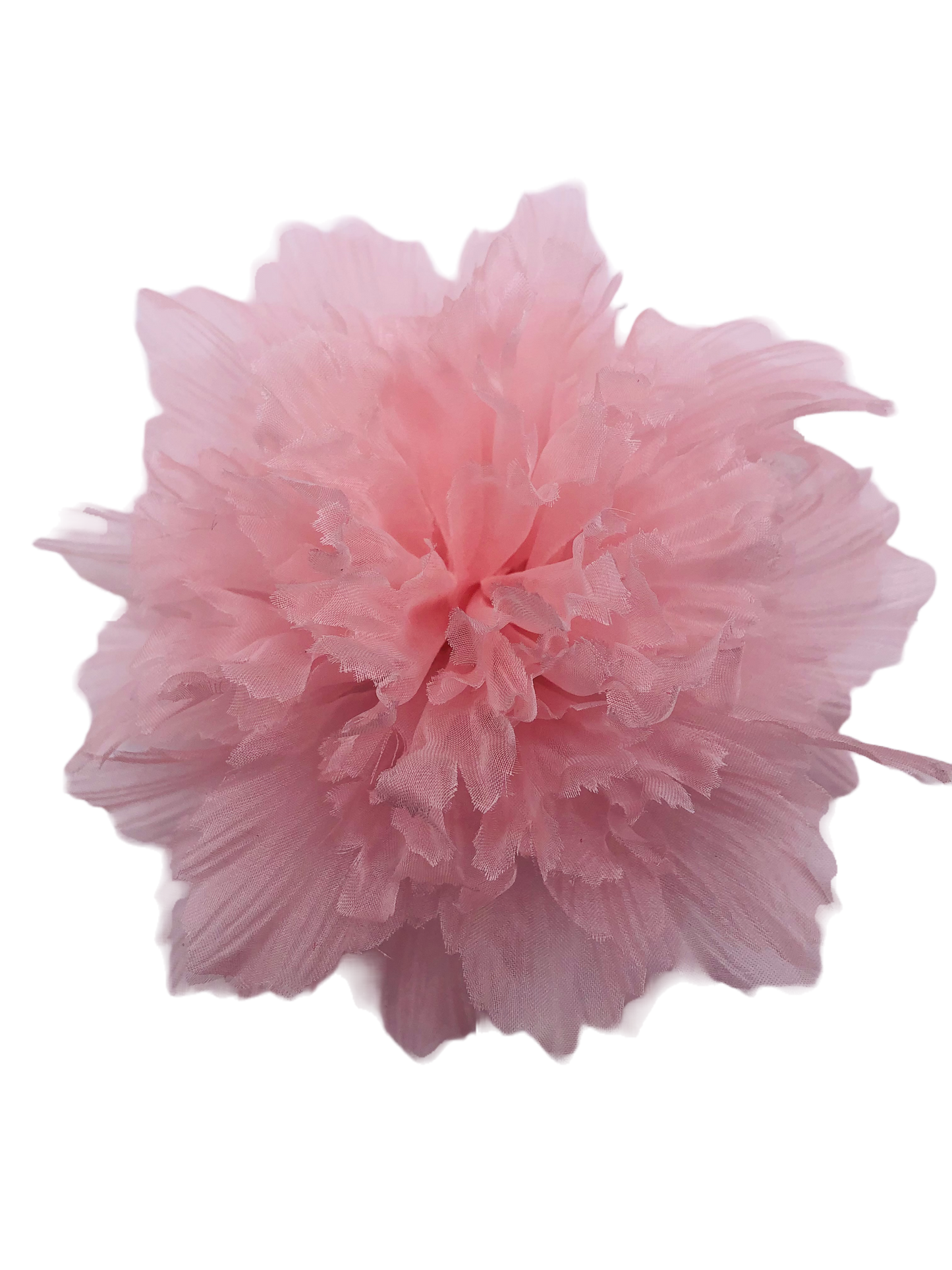 Karin’s Garden 5.5" Pink Sheer Silk Peony Pin Clip